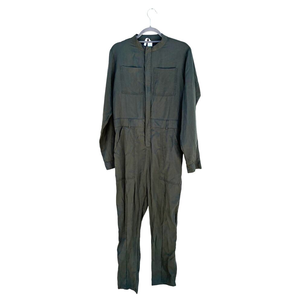 Fabletics‎ Everleigh Jumpsuit, Olive Green, 100% Lyocell, Long Sleeve, Sz M